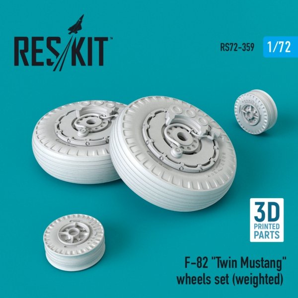 RESKIT RS72-0359 F-82 "Twin Mustang" (weighted) wheels set (1/72)