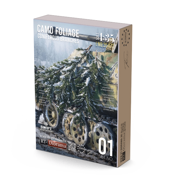 RT-Diorama 35472 Coniferous Branches - Camo Foliage 1/35