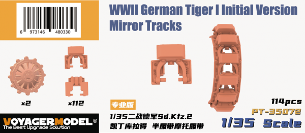 Heavy Hobby PT35072 WWII German Sd.Kfz.2 Kleines Kettenkard Normal Tracks 1/35