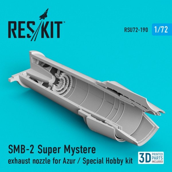 RESKIT RSU72-0190 SMB-2 Super Mystère exhaust nozzle for Azur / Special Hobby kit (1/72)