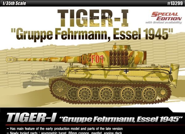 Academy 13299 TIGER-I Gruppe Fehrmann, Essel 1945