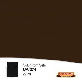 Lifecolor UA274 SCC 1A Very Dark Brown 22ml