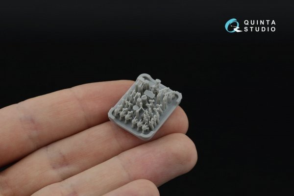 Quinta Studio QD+35171 Citroen 11CV 3D-Printed &amp; coloured Interior on decal paper (Tamiya) (with 3D-printed resin parts) 1/35