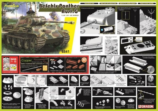 Dragon 6841 Befehls Panther Ausf.G (Premium Edition) 1/35