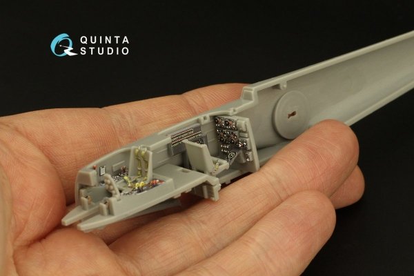Quinta Studio QD72062 Me 410 3D-Printed &amp; coloured Interior on decal paper (Fine Molds) 1/72