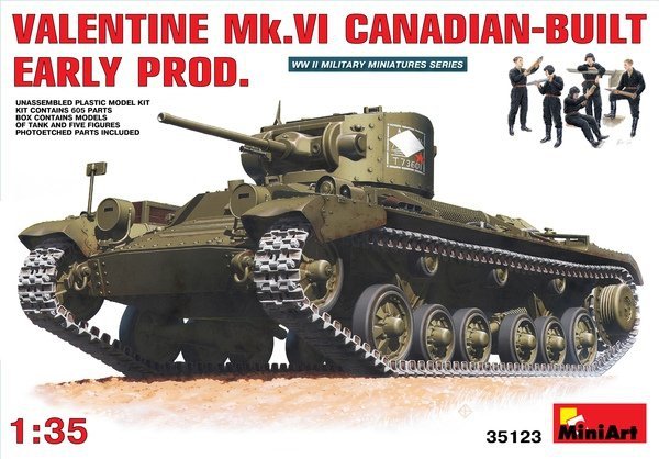 MiniArt 35123 Valentine Mk. VI early production (Canadian Build) (1:35)