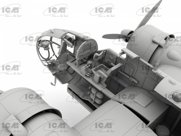 ICM 48352 HP.52 Hampden B.Mk.I WWII British bomber (100% new molds) 1/48