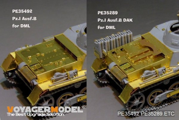 Voyager Model PE35289 WWII German Pz.Kpfw.I Ausf. B DAK version basic (For DRAGON 6207) 1/35