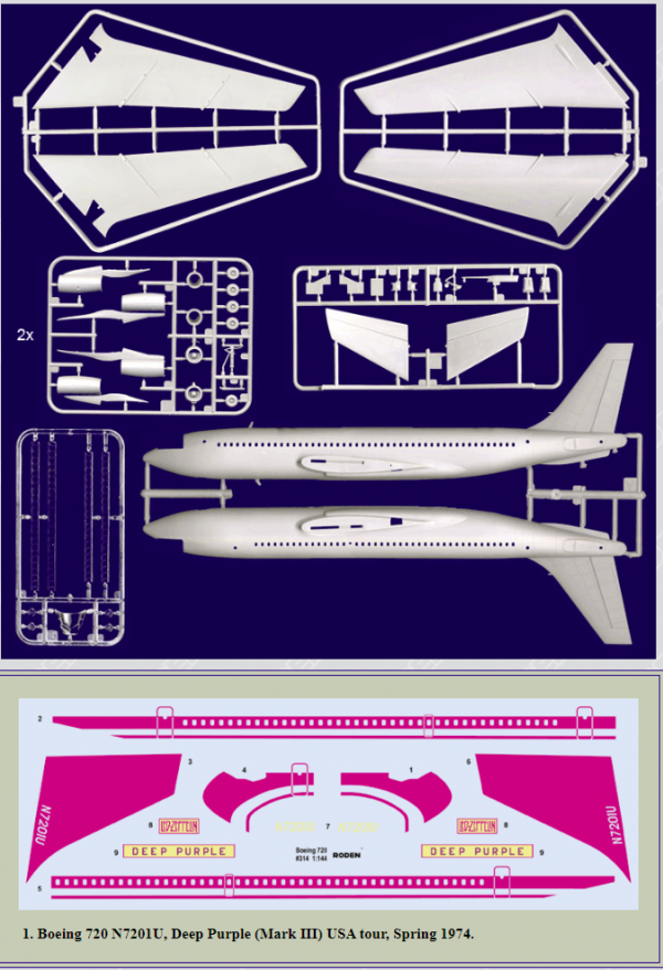 Roden 314 Boeing 720 Starship One 1/144