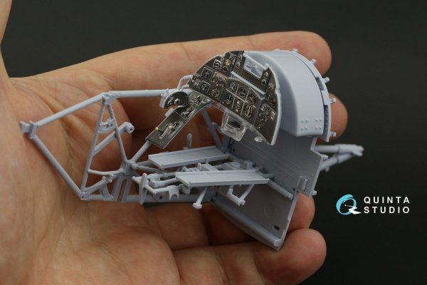 Quinta Studio QD24002 Hawker Typhoon (Car Door) 3D-Printed &amp; coloured Interior on decal paper (Airfix) 1/24