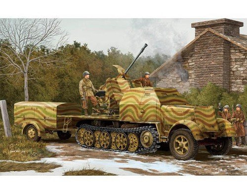 Trumpeter 01527 German 3.7cm Flak 43 auf Selbstfahrlafette (Sd.Kfz.7/2) (1:35)