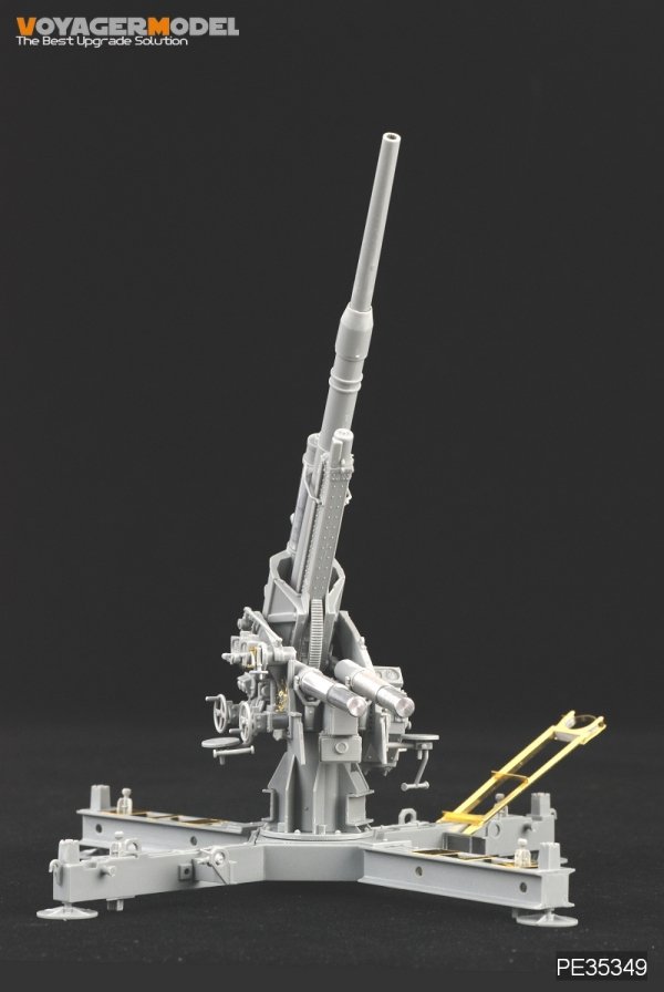 Voyager Model PE35349 WWII German 88mm FlaK 37 mit Behelfslafette For DRAGON 6523 1/35