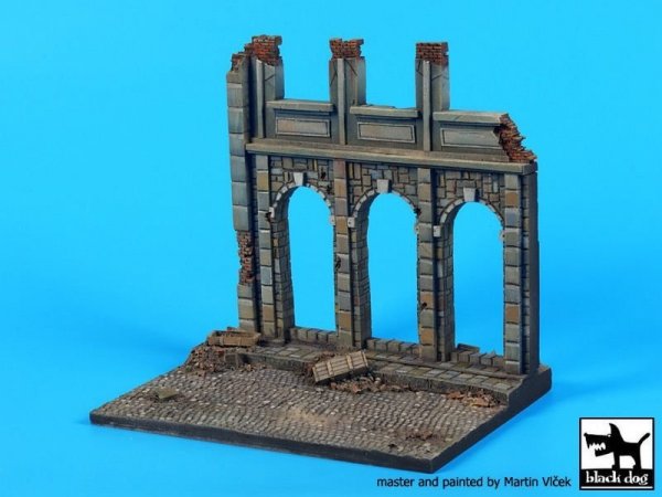 Black Dog D48002 House ruin (Europe) base 1/48
