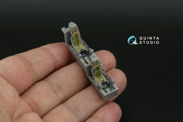 Quinta Studio QD+72137 Mirage 2000N 3D-Printed &amp; coloured Interior on decal paper (Dream Model) (with 3D-printed resin part)  1/72