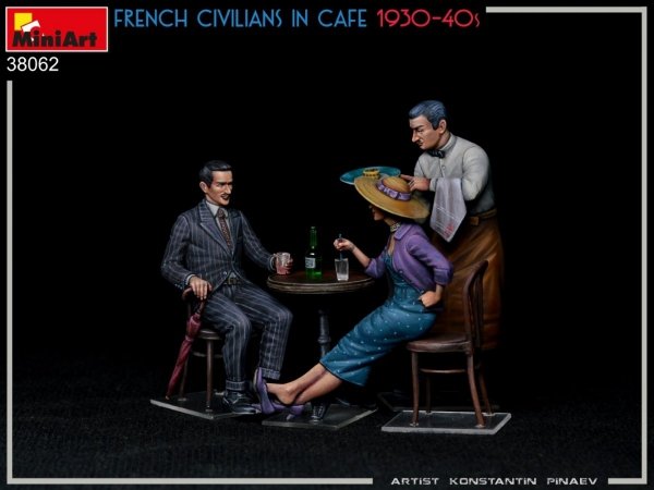MiniArt 38062 FRENCH CIVILIANS IN CAFE 1930-40S 1/35