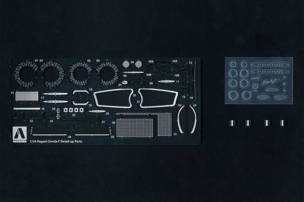 Aoshima 05956 PAGANI Zonda F Detail UP Parts 1/24