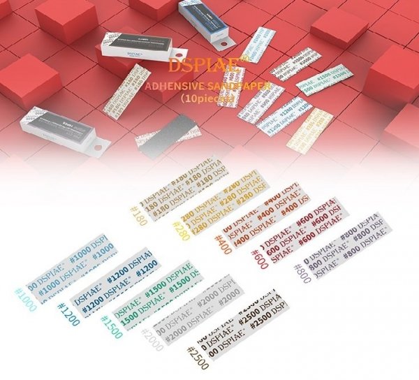 DSPIAE MSP-800 #800 DIE-CUTTING ADHESIVE SANDPAPER /  PAPIER ŚCIERNY SAMOPRZYLEPNY