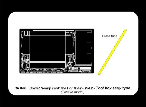 Aber 16044 Russian Heavy Tank KV-1 or KV-2 vol 2 - Tool boxes early (1:16)