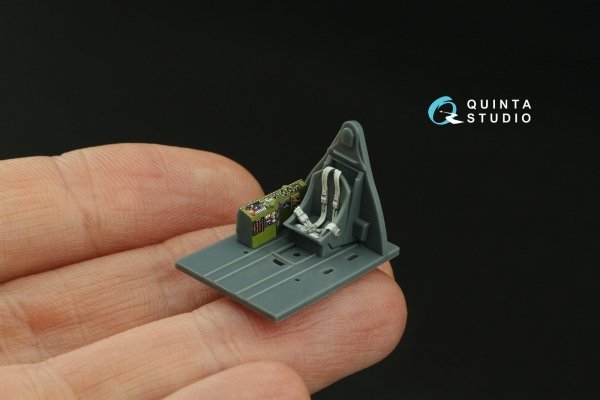 Quinta Studio QD72147 F6F-3 Hellcat 3D-Printed coloured Interior on decal paper (Eduard) 1/72