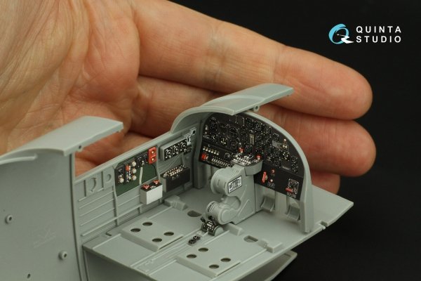 Quinta Studio QD32204 B-25J Mitchell Gun nose 3D-Printed &amp; coloured Interior on decal paper (HK models) 1/32