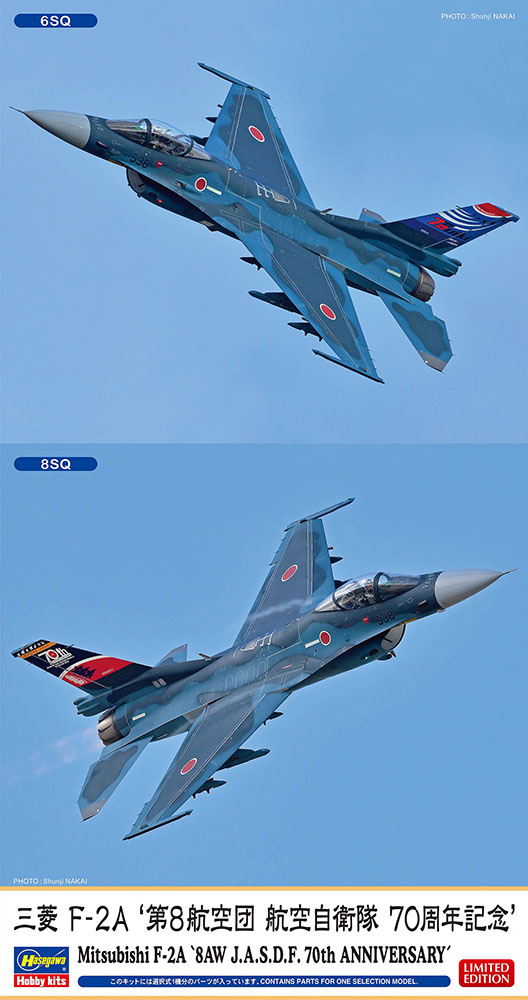 Hasegawa 07548 Mitsubishi F-2A '8AW J.A.S.D.F. 70th Anniversary' 1/48