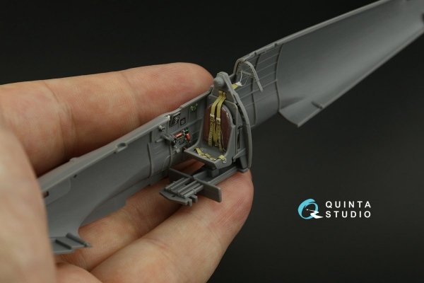 Quinta Studio QD48136 Spitfire Mk.V 3D-Printed &amp; coloured Interior on decal paper (Tamiya) 1/48