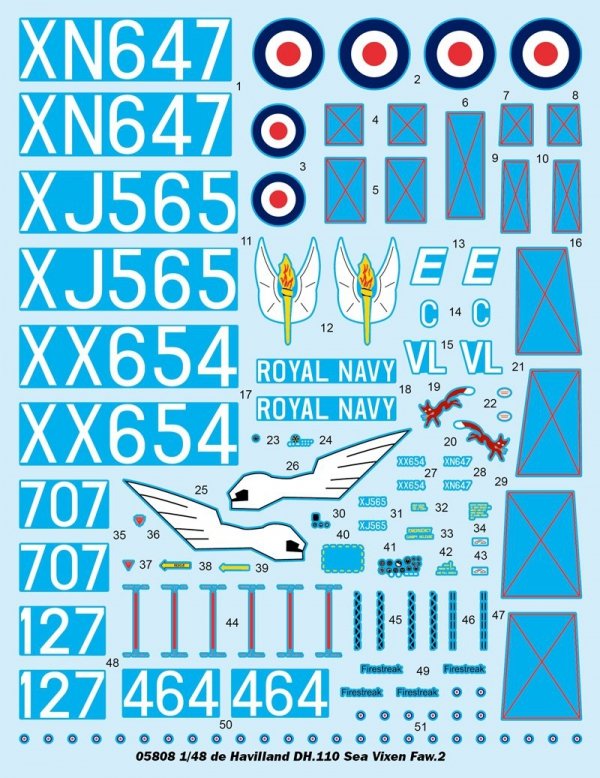 Trumpeter 05808 de Havilland DH.110 Sea Vixen Faw.2 1/48