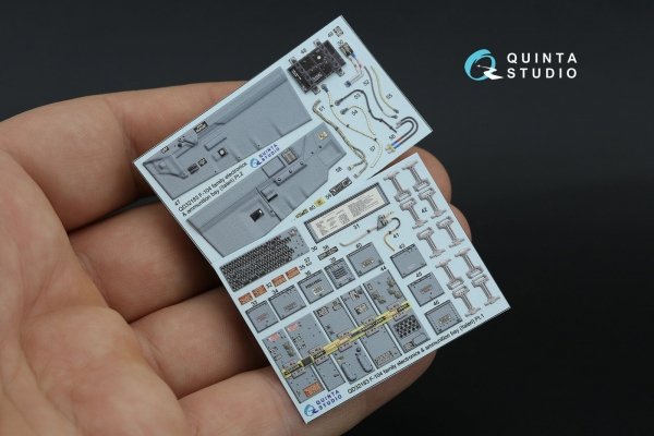 Quinta Studio QD32246 F-104A 3D-Printed &amp; coloured Interior on decal paper (Italeri) 1/32