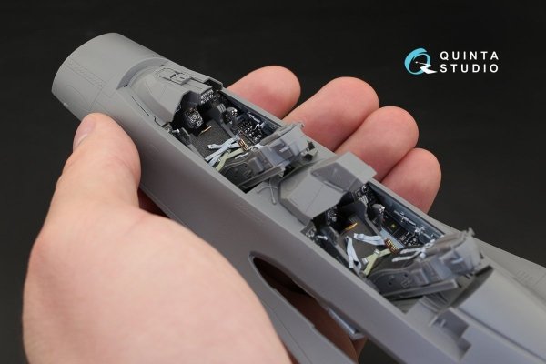 Quinta Studio QD32031 F-16I 3D-Printed &amp; coloured Interior on decal paper (for Academy kit) 1/32