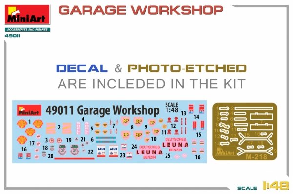 MiniArt 49011 GARAGE WORKSHOP 1/48