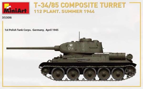 MiniArt 35306 T-34/85 COMPOSITE TURRET. 112 PLANT. SUMMER 1944 1/35