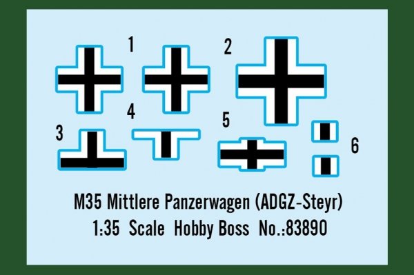 Hobby Boss 83890 M35 Mittlere Panzerwagen (ADGZ-Steyr) 1/35