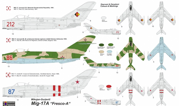 Kovozavody Prostejov KPM4824 MiG-17A „Fresco-A“ 1/48