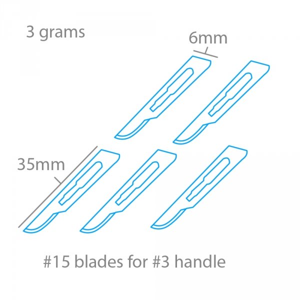 Modelcraft PKN9275 Blades #15 x 5