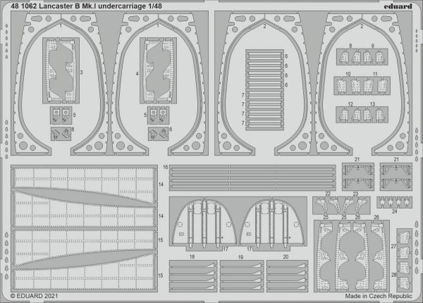 Eduard 481062 Lancaster B Mk.I undercarriage HKM 1/48