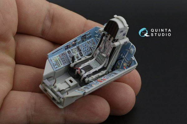 Quinta Studio QD32088 Su-27 3D-Printed &amp; coloured Interior on decal paper (Trumpeter) (full version) 1/32