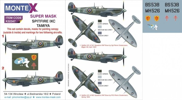 Montex K32347 SPITFIRE IXC 1/32