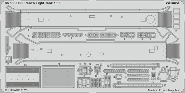 Eduard 36536 H39 French Light Tank TAMIYA 1/35