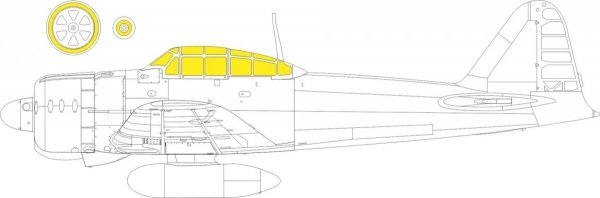 Eduard 644208 A6M2-N Rufe LööKplus EDUARD 1/48