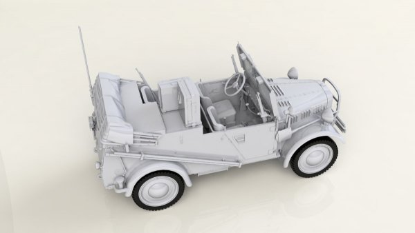 ICM 35583 le.gl.Einheitz-Pkw Kfz.2, WWII German Light Radio Communication Car 1/35