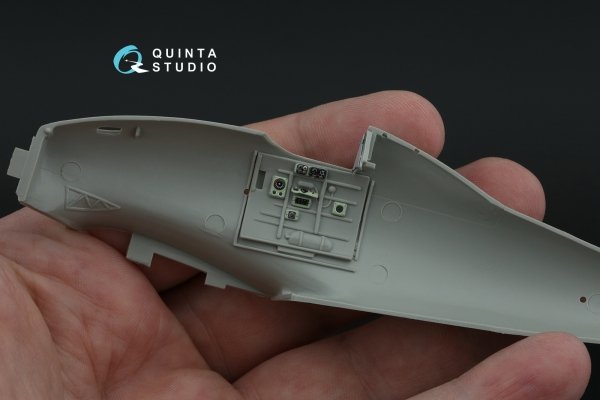 Quinta Studio QD48467 Macchi MC.200 Saetta (Late) 3D-Printed coloured Interior on decal paper (Italeri/Tamiya) 1/48