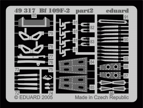 Eduard 49317 Bf 109F-2 1/48 Hasegawa