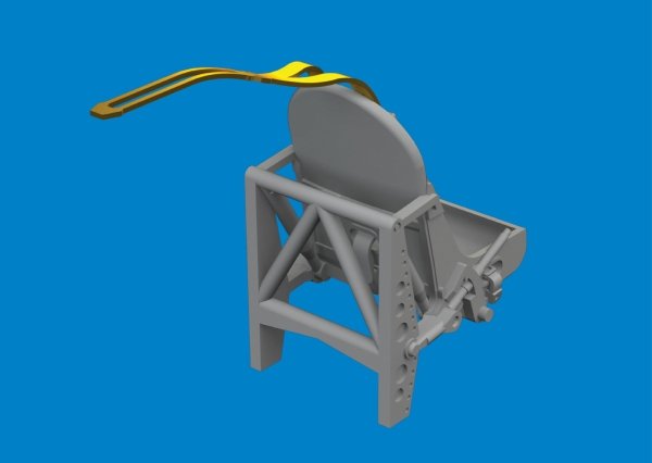 Eduard 672427 Spitfire Mk.I/II/V metal seat w/ integral belts PRINT IBG 1/72