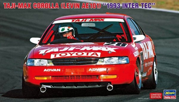 Hasegawa 20630 TAJI-MAX COROLLA (LEVIN AE101) “1993 INTER TEC” 1/24