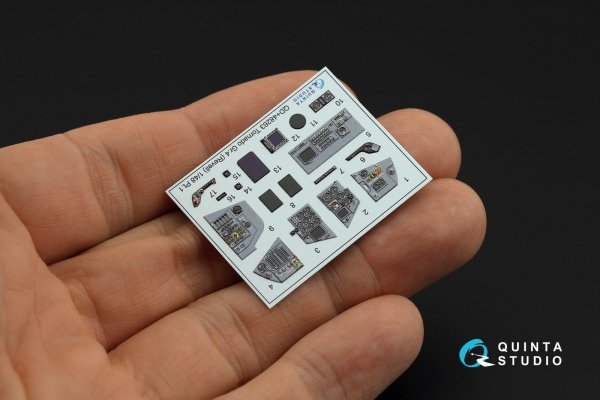 Quinta Studio QDS+48263 Tornado GR.4 3D-Printed coloured Interior on decal paper (Revell) (small version) (with 3D-printed resin parts) 1/48
