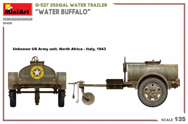 MiniArt 35458 G-527 250GAL WATER TRAILER “WATER BUFFALO” 1/35