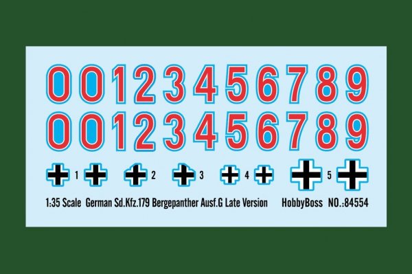 Hobby Boss 84554 German Sd.Kfz.179 Bergepanther Ausf.G Late Version 1/35
