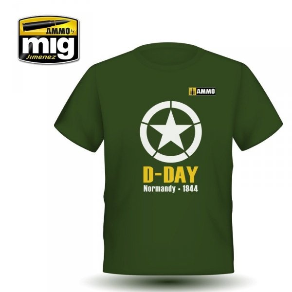 AMMO of Mig Jimenez 8029M D-DAY T-SHIRT ( rozmiar , size M)