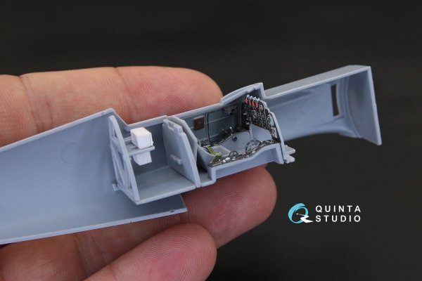 Quinta Studio QD48023 La-9 3D-Printed &amp; coloured Interior on decal paper (for ARK kit) 1/48