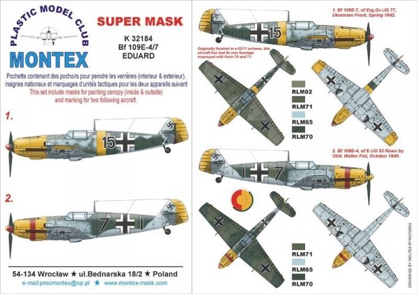 Montex K32184 BF 109E-4/7 1/32